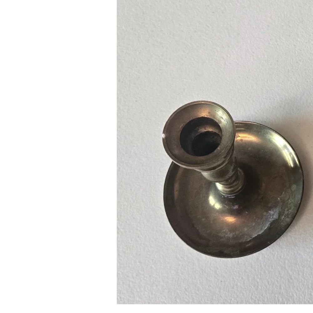 Vintage Brass Candlestick Holder 5